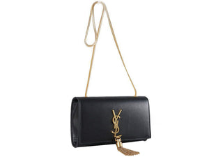 YVES SAINT LAURENT SMALL MONOGRAMME BAG IN ORIGINAL LEATHER BLACK