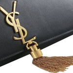 YVES SAINT LAURENT SMALL MONOGRAMME BAG IN ORIGINAL LEATHER BLACK