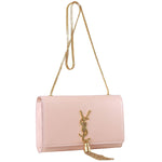 YVES SAINT LAURENT SMALL MONOGRAMME BAG IN ORIGINAL LEATHER LIGHT PINK