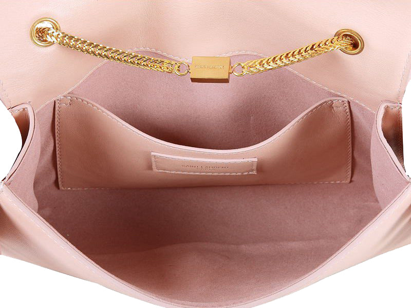 YVES SAINT LAURENT SMALL MONOGRAMME BAG IN ORIGINAL LEATHER LIGHT PINK