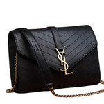 YSL SMALL MONOGRAMME SATCHEL BLACK MATELASSE ANTIQUE GOLD HARDWARE