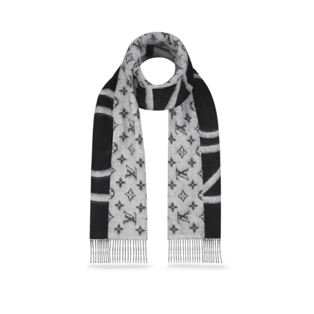 MONOGRAM SPLIT SCARF